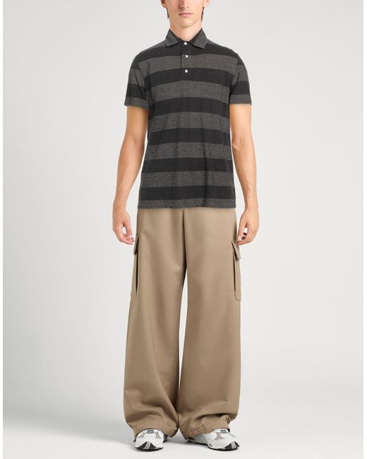 Polo di Isaia in Black da Uomo