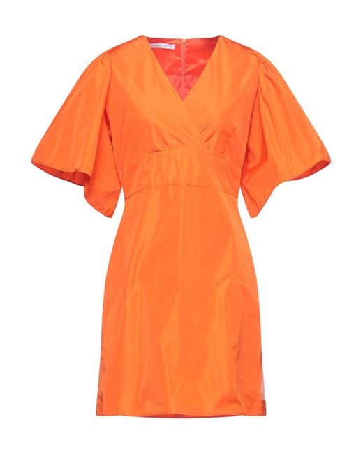 Caractere Orange Mini Dress Polyester