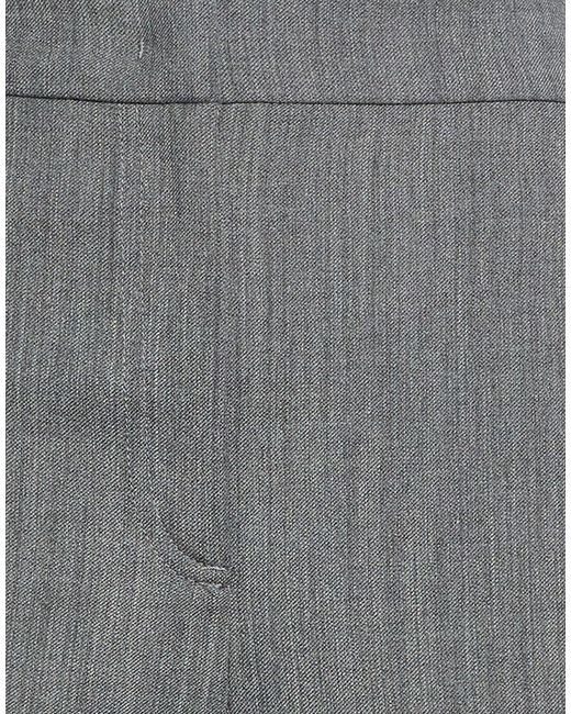 Twinset Gray Pants Polyester, Wool, Viscose, Elastane