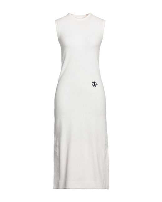Jil Sander White Midi Dress
