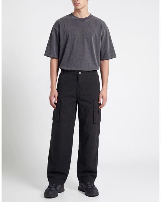 Alpha Industries Black Pants Cotton for men