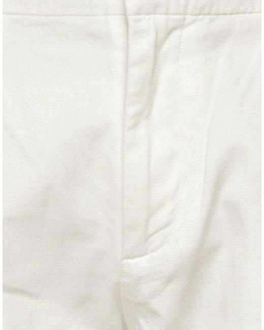 Dondup White Pants Cotton, Elastane for men