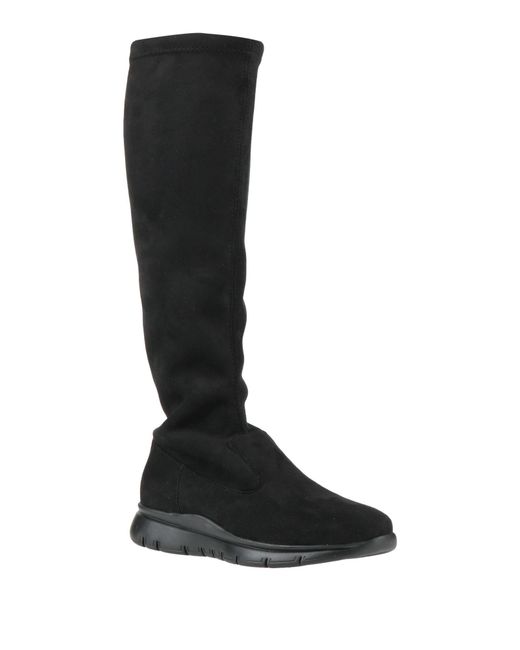 Frau Black Boot Leather