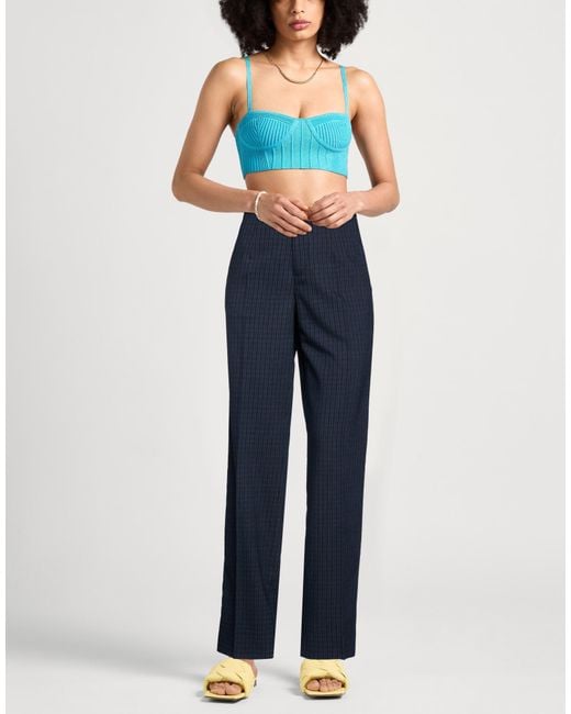 Iceberg Blue Pants Polyester, Viscose, Wool, Elastane