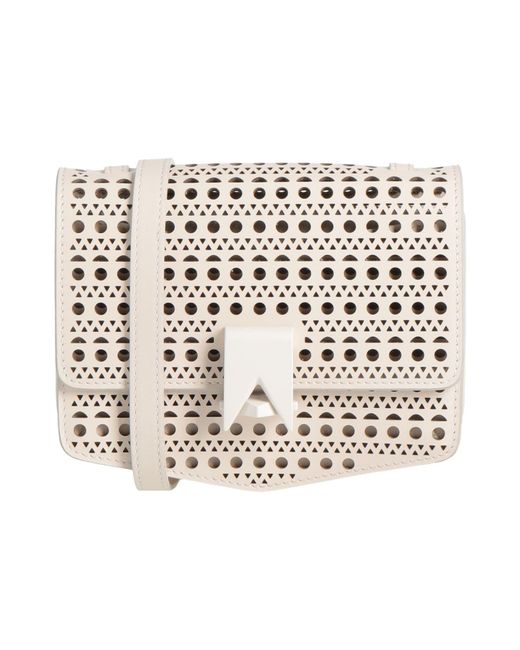 Alaïa White Ivory Cross-Body Bag Calfskin
