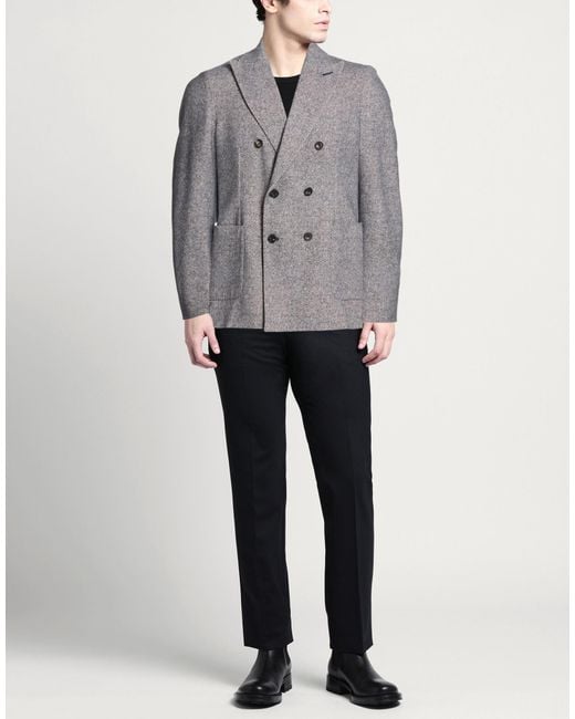 Circolo 1901 Gray Blazer Cotton, Elastane for men