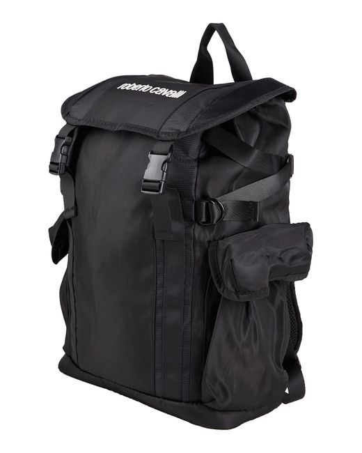 Roberto Cavalli Black Rucksack for men