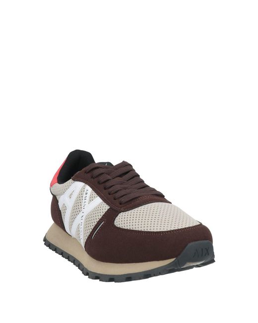 ARMANI EXCHANGE Brown Sneakers for men