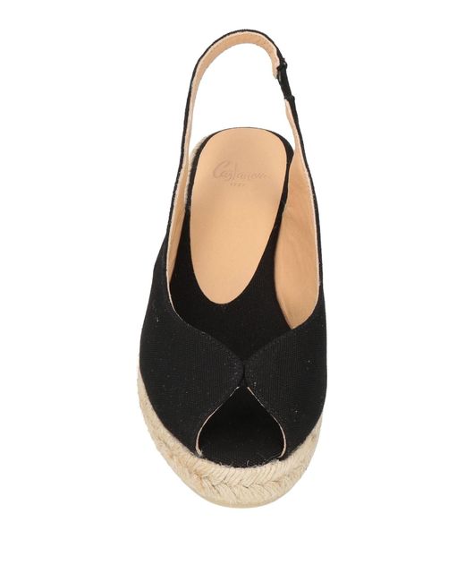 Castaner Black Espadrilles Textile Fibers