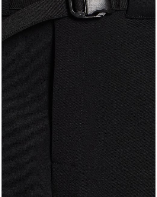 GR10K Black Pants Polyester, Virgin Wool, Elastane for men