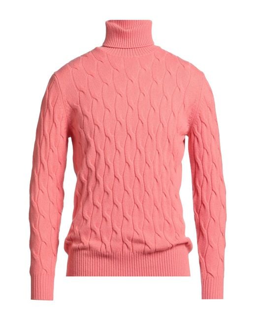 FILIPPO DE LAURENTIIS Rollkragenpullover in Pink für Herren