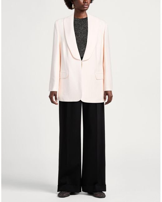 Cristinaeffe White Ivory Blazer Polyester