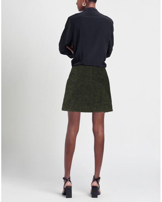 Jil Sander Green Mini Skirt