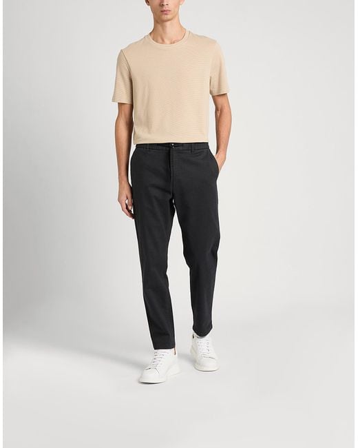 Boss Blue Pants Cotton, Elastane for men