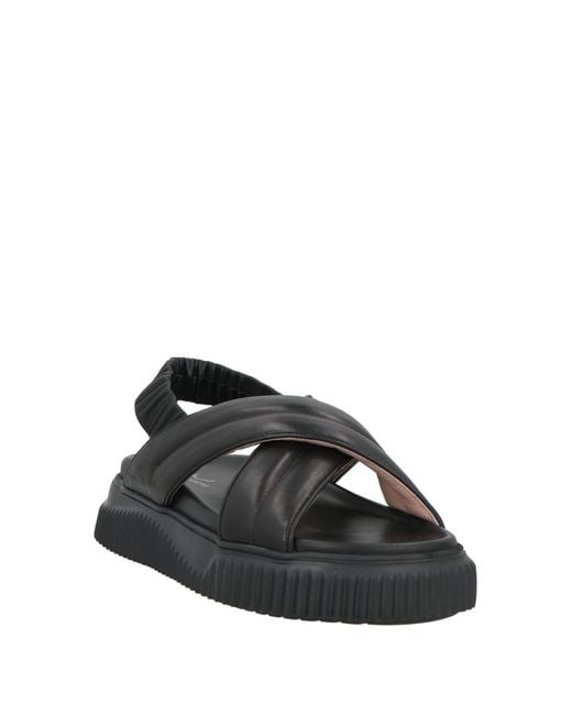 Voile Blanche Black Sandals