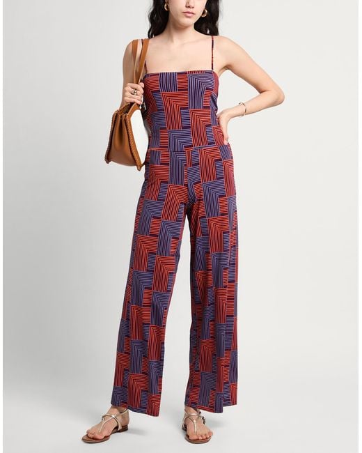 Siyu Red Jumpsuit Polyamide, Elastane
