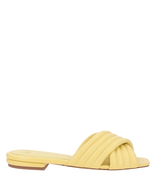 yellow tory burch sandals