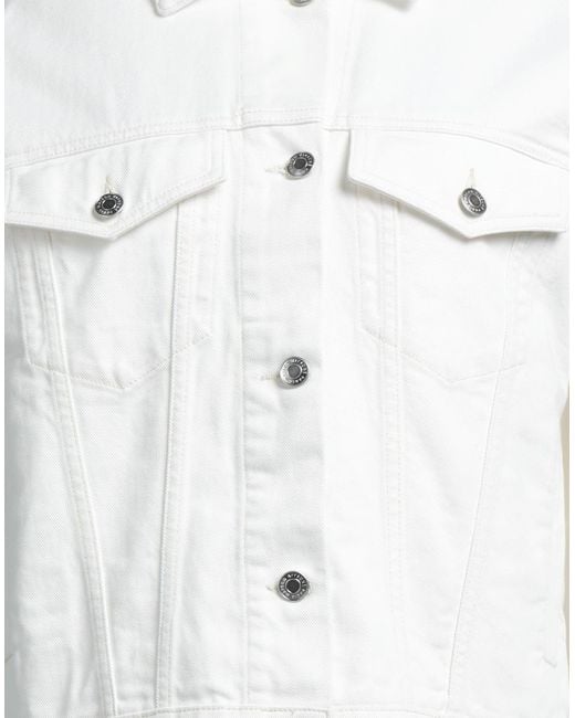Manteau en jean Maison Kitsuné en coloris Blanc | Lyst