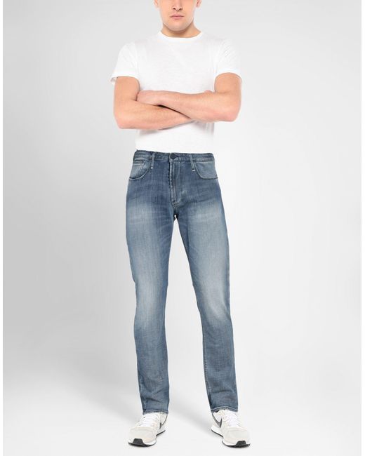 Emporio Armani Blue Denim Trousers for men