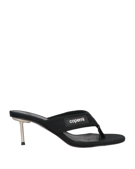 Coperni Black Thong Sandal Polyamide