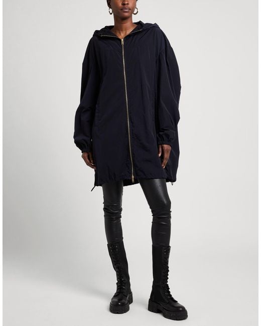 Fabiana Filippi Blue Overcoat & Trench Coat Polyamide