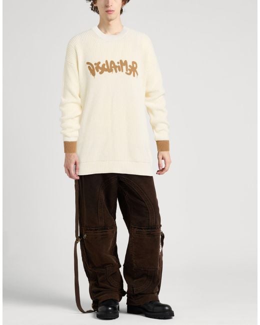 DISCLAIMER White Sweaters for men
