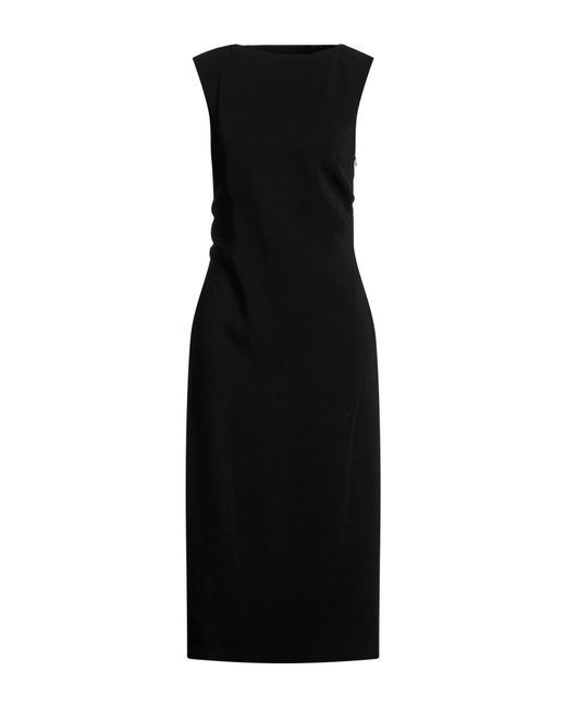 St. Agni Black Midi Dress