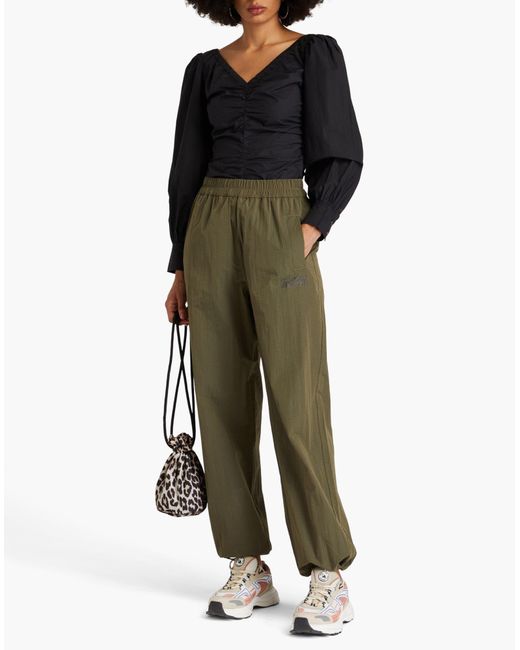 Ganni Black Top Organic Cotton