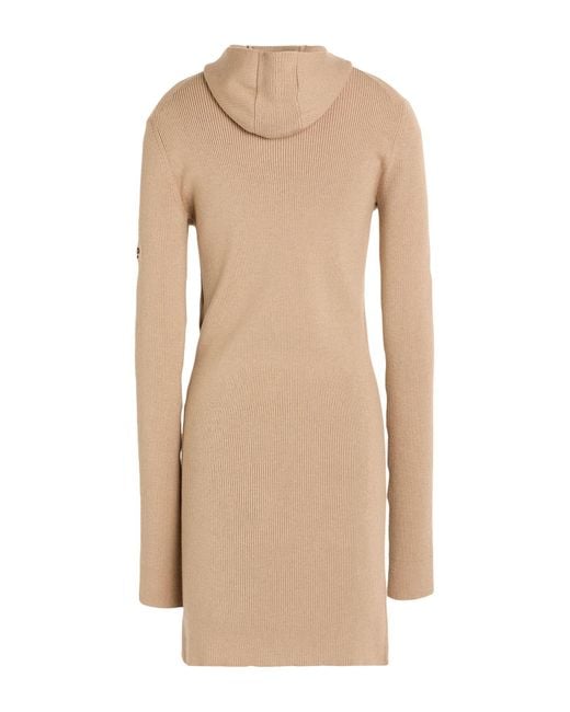 Fendi Natural Mini Dress Wool, Silk, Polyamide, Elastane