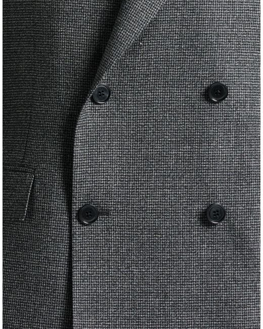 Lardini Gray Suit Wool, Elastane for men