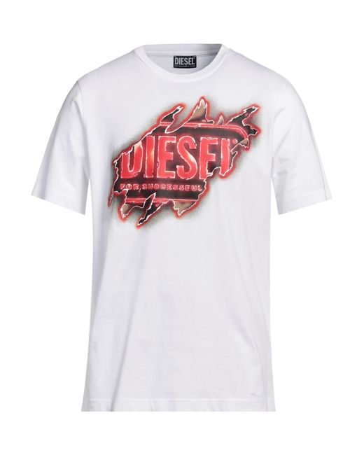 DIESEL White T-shirt for men