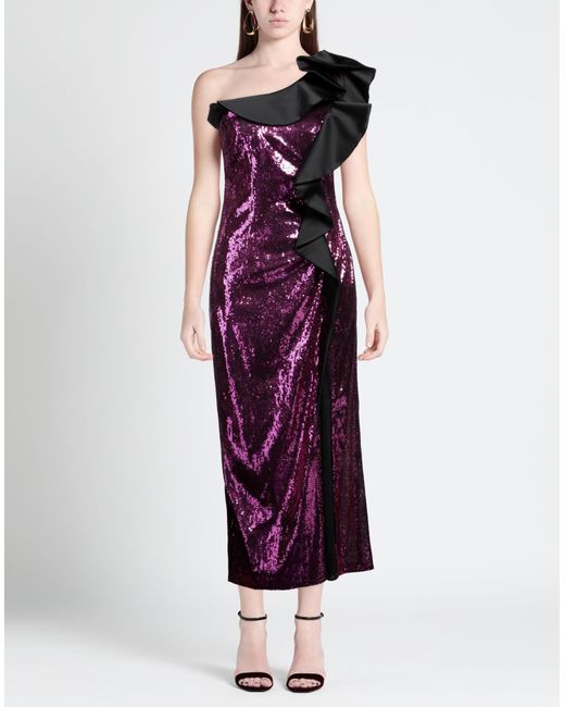 SIMONA CORSELLINI Purple Maxi Dress