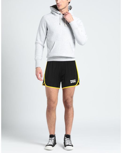 DSquared² Black Shorts & Bermuda Shorts for men