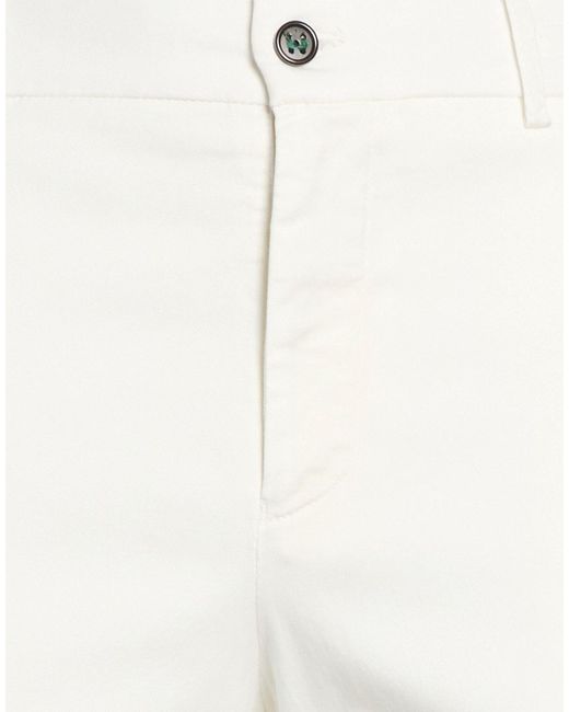 Berwich White Pants Lyocell, Cotton, Elastane for men