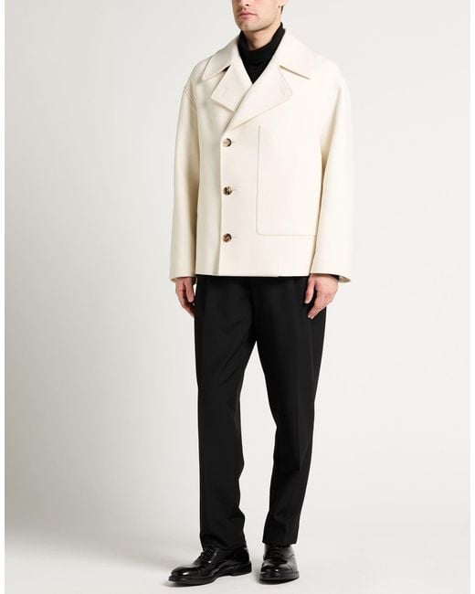 Lardini White Coat Wool, Polyamide for men
