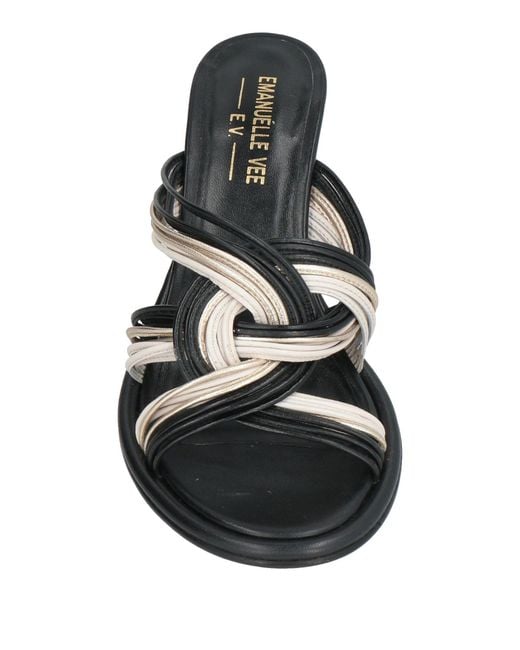Emanuélle Vee Black Sandals