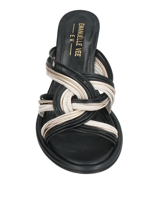 Emanuélle Vee Black Sandals