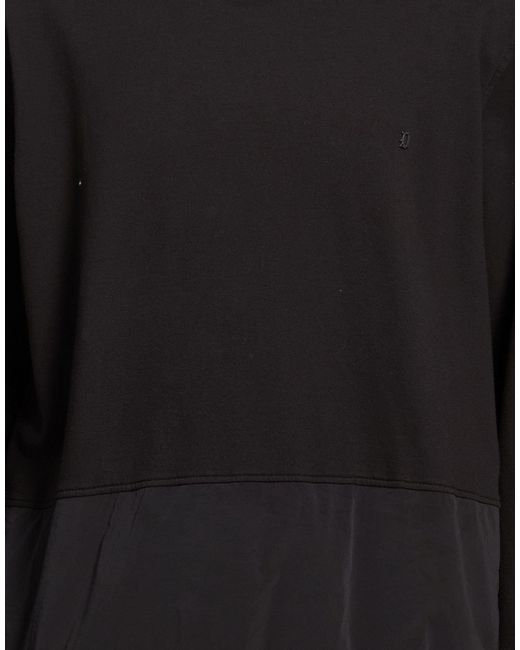 Dondup Black Sweatshirt Cotton, Polyamide, Elastane for men