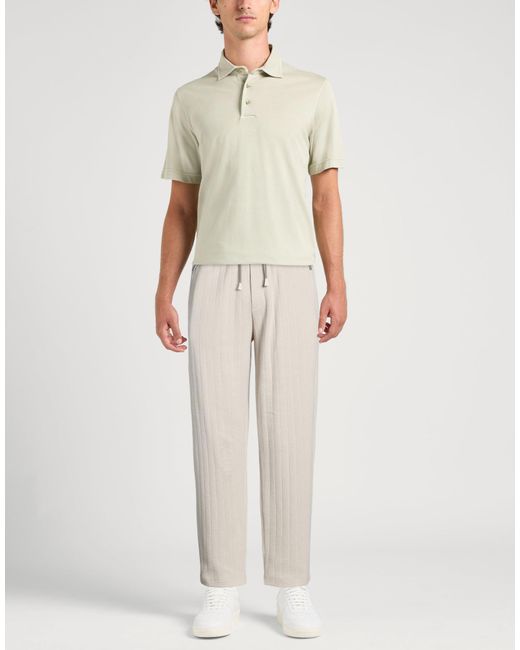 Eleventy White Platinum Pants Cotton for men
