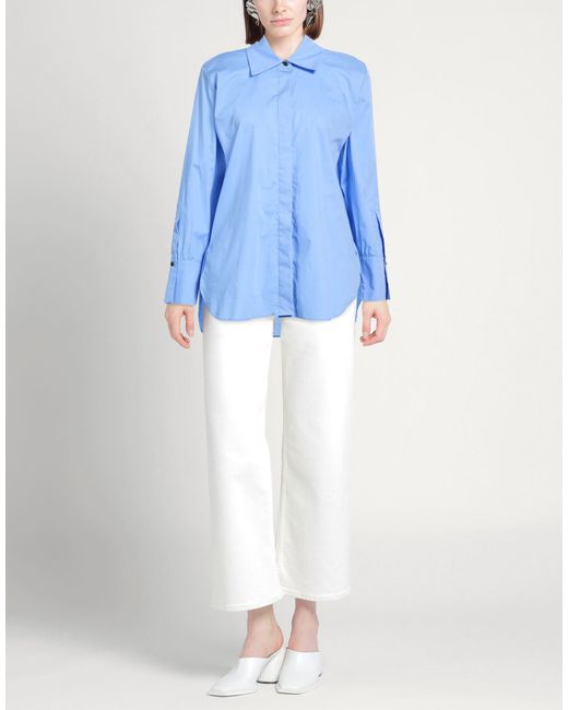 NINA 14.7 Blue Shirt Polyester, Viscose, Elastane