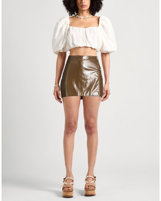 Ganni Brown Mini Skirts