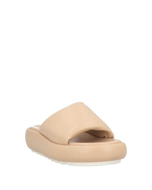 Peserico Natural Sandals Leather