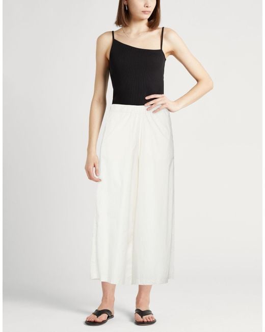 Roberto Collina White Pants Cotton
