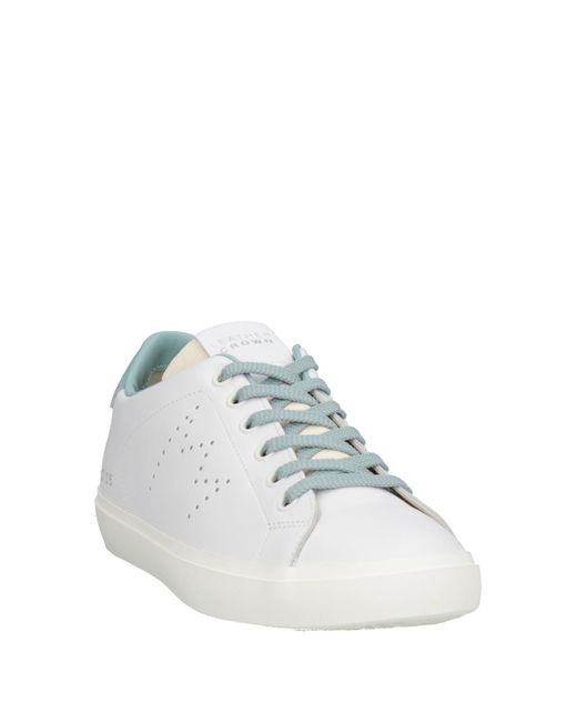 Sneakers di Leather Crown in White
