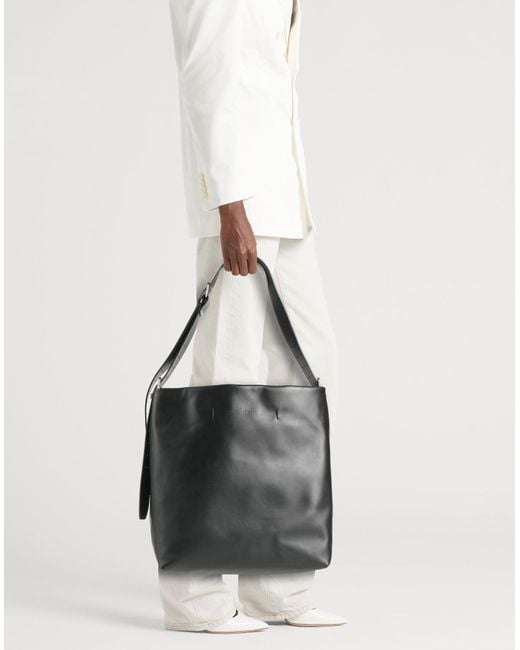 Ann Demeulemeester Black Shoulder Bag Calfskin