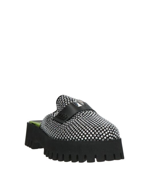John Richmond Black Mules & Clogs