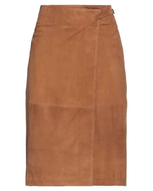 Arma Brown Midi Skirt