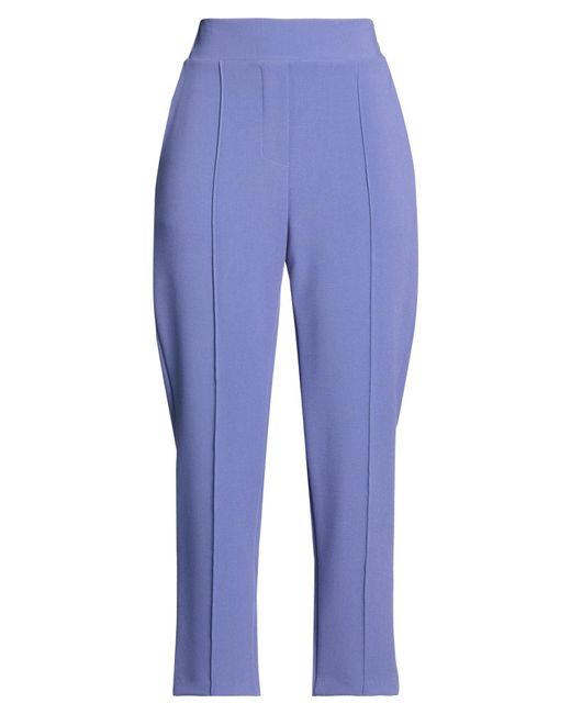 MÊME ROAD Blue Pants Polyester, Rayon, Elastane