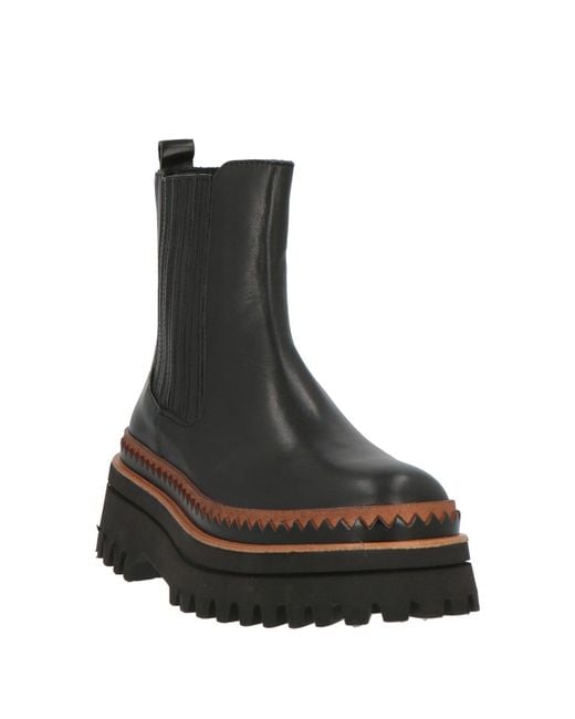 Elvio Zanon Black Ankle Boots