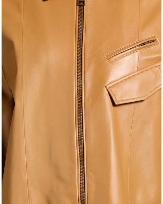 Forte_forte Brown Camel Jacket Leather